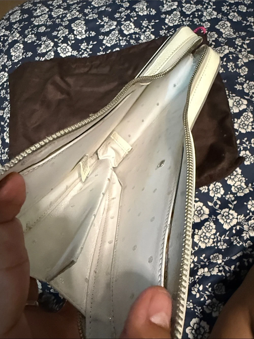 kate spade cream and navy rocket crossbody
